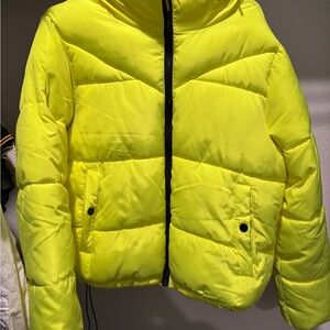 Bright Yellow Puffer Jacket